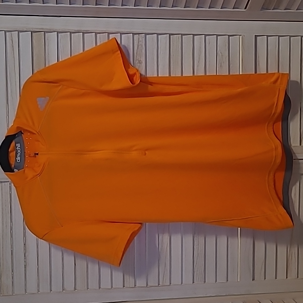 Adidas Climachill 1/2 Zip Short Sleeve Shirt,  Men's Large